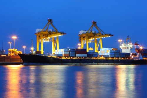 Éclairage extensif à LED dans le port d’Anvers, Belgique